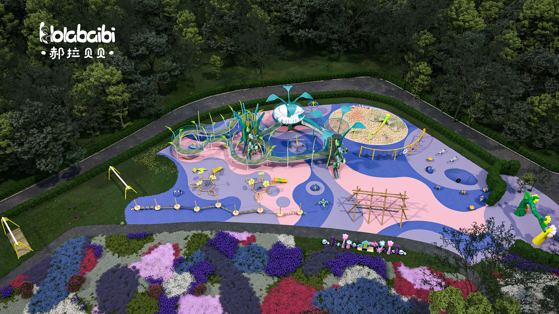 填上乐园主题乐园定制花卉主题乐园