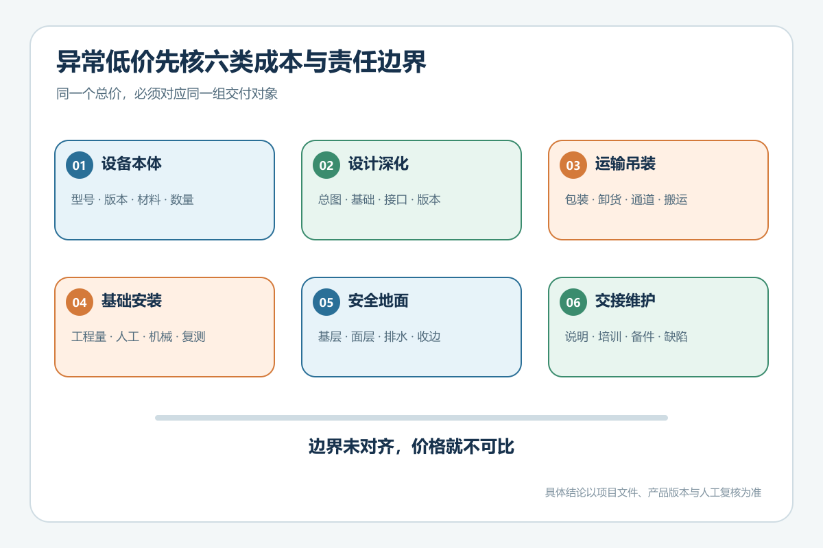 游乐设备异常低价审查的六类成本与责任边界