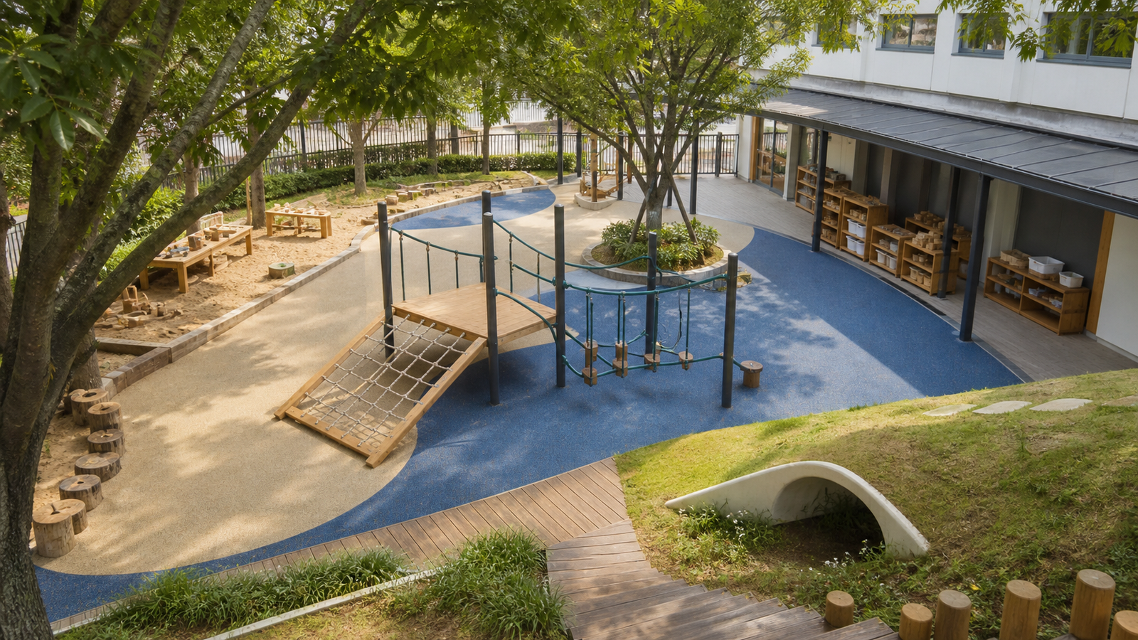 幼儿园户外自主游戏区怎么改造？先定游戏任务，再拆工程和教具