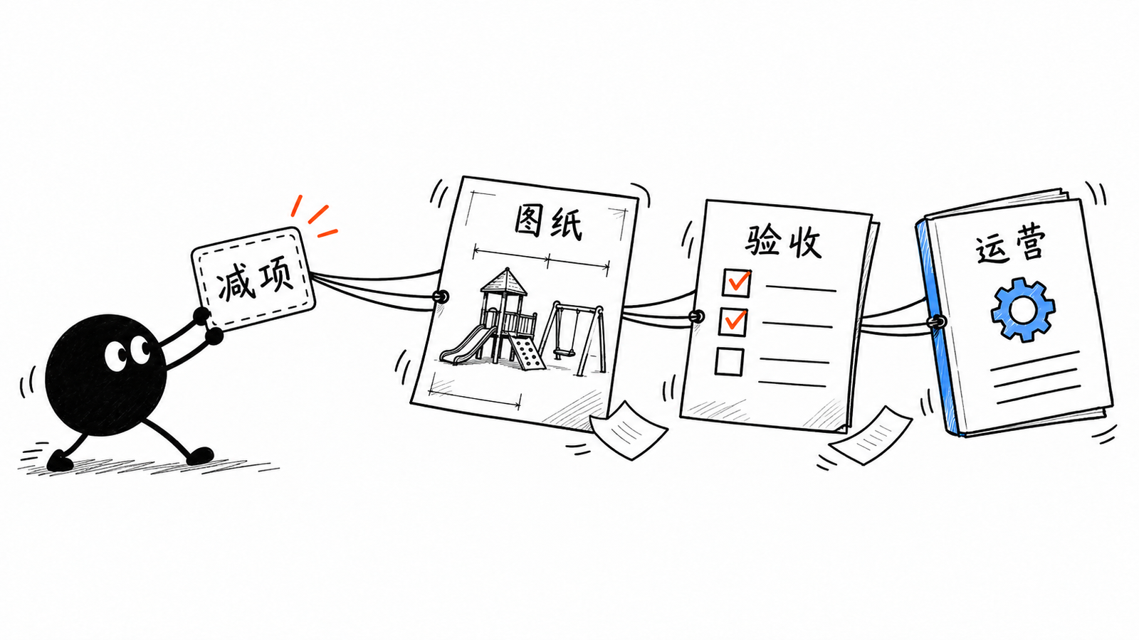 小黑让减项表同时牵动图纸验收和运营文件